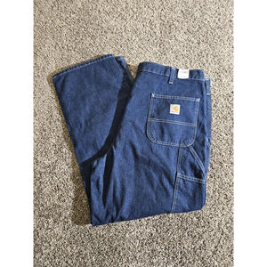 Carhartt Dungaree Fit Utility Jeans Relaxed Men's 40x30 Denim Loose Work 382-83